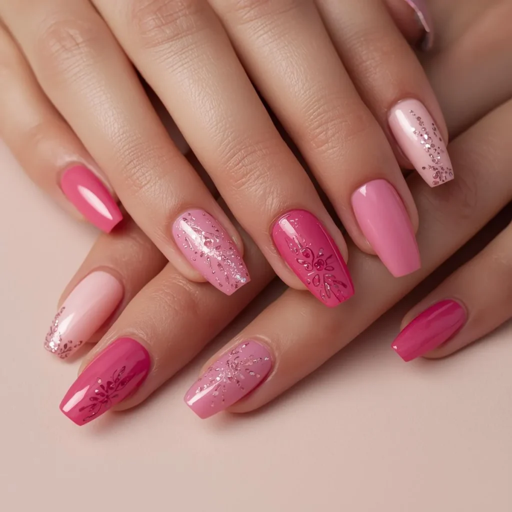 pink nail designs
