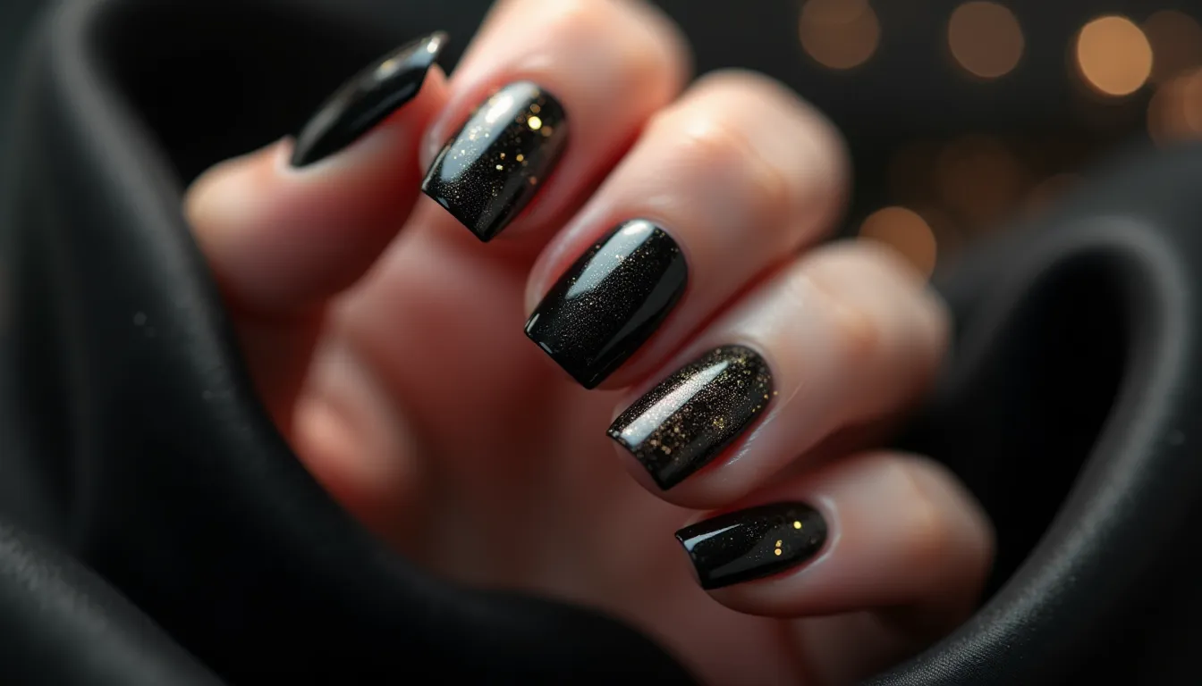 Black Nail Designs