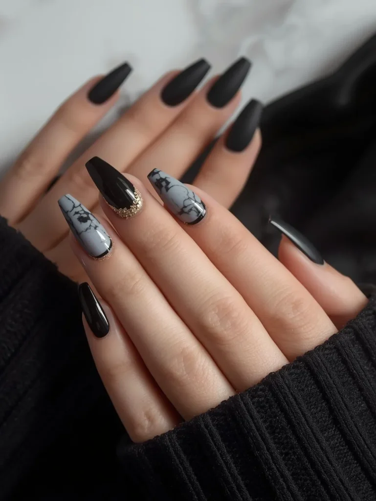 Black Nail Designs