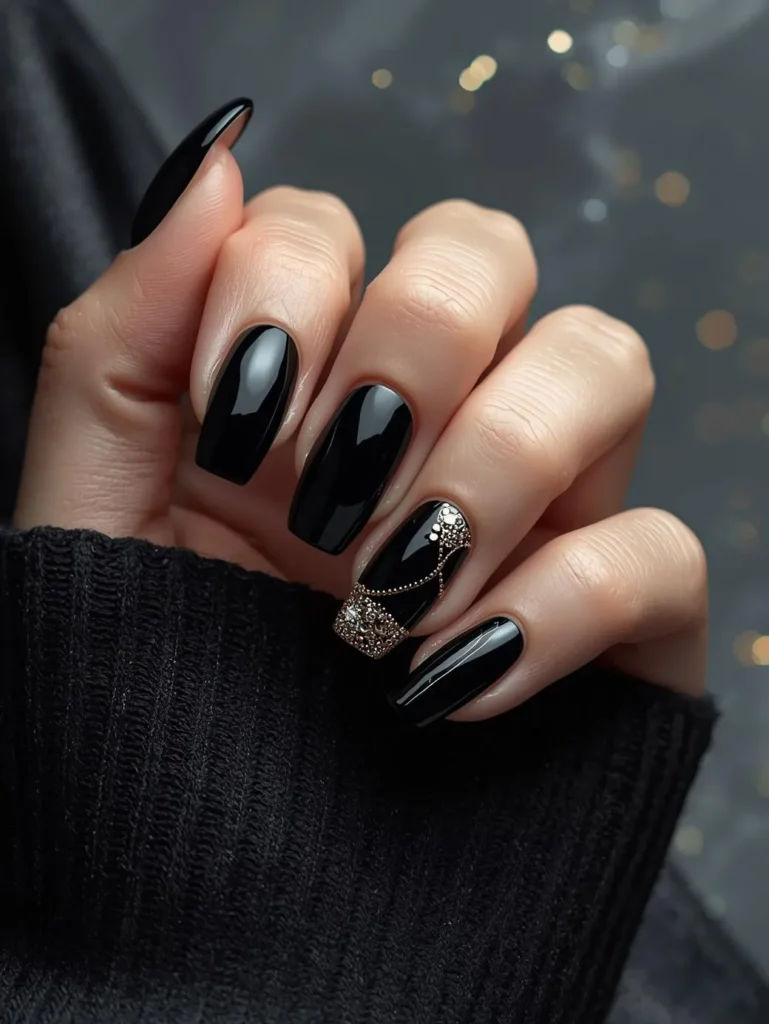 Black Nail Designs