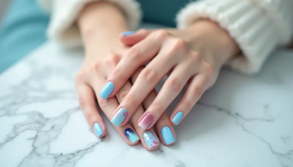 Blue Nail Designs