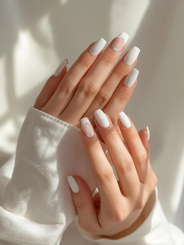white nail designs